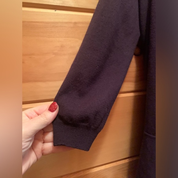 Theory Wool Blend, Drape Front, Open Cardigan with pockets Size Small. - Picture 3 of 8